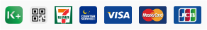 K PLUS, QR PromptPay, 7-Eleven, Counter Service, VISA, Mastercard, JCB